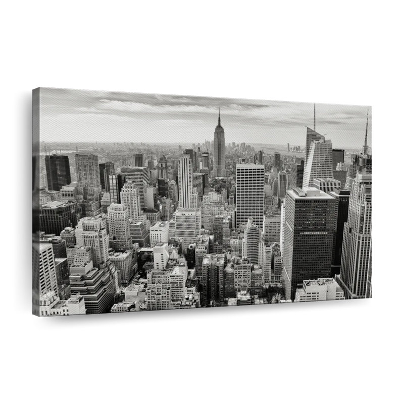 Impression sur toile «Massive Manhattan Skyline», L 30 po x H 45 po