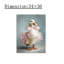 Art mural 24 po x 36 po Ballerina Duck