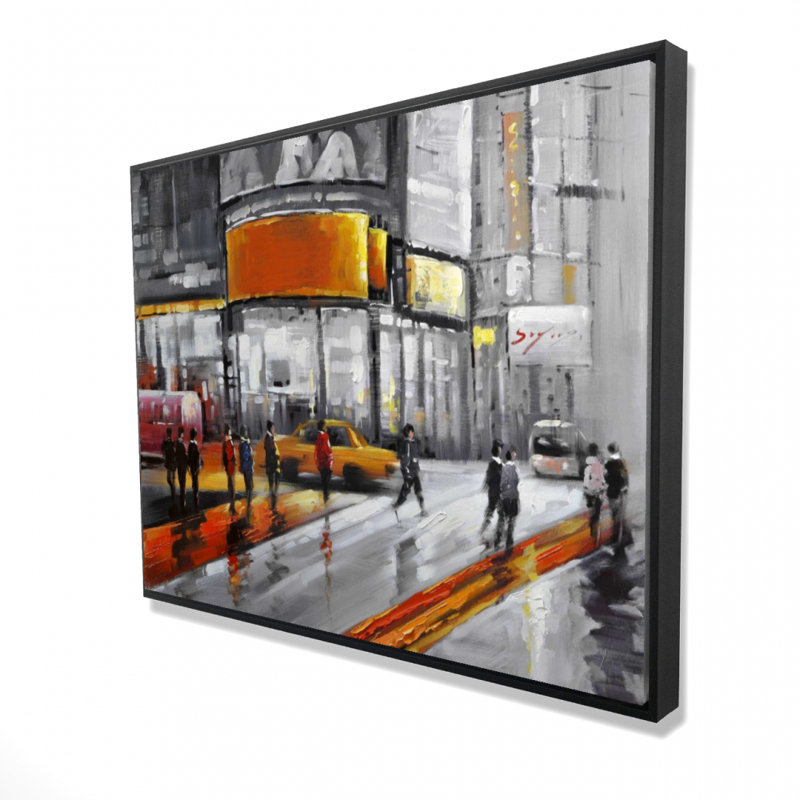 Circulation In Times Square Print On Canvas