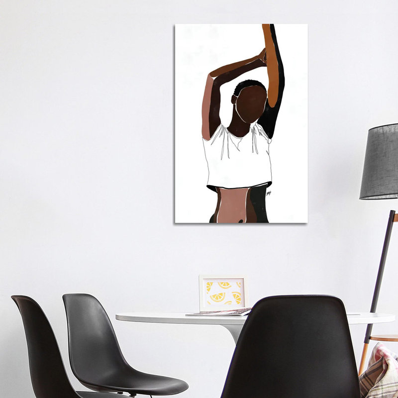 Sienna Nicole-impression d’art graphique, Pas de tapis, Toile tendue, H 18 po x l 12 po x 1,5 po