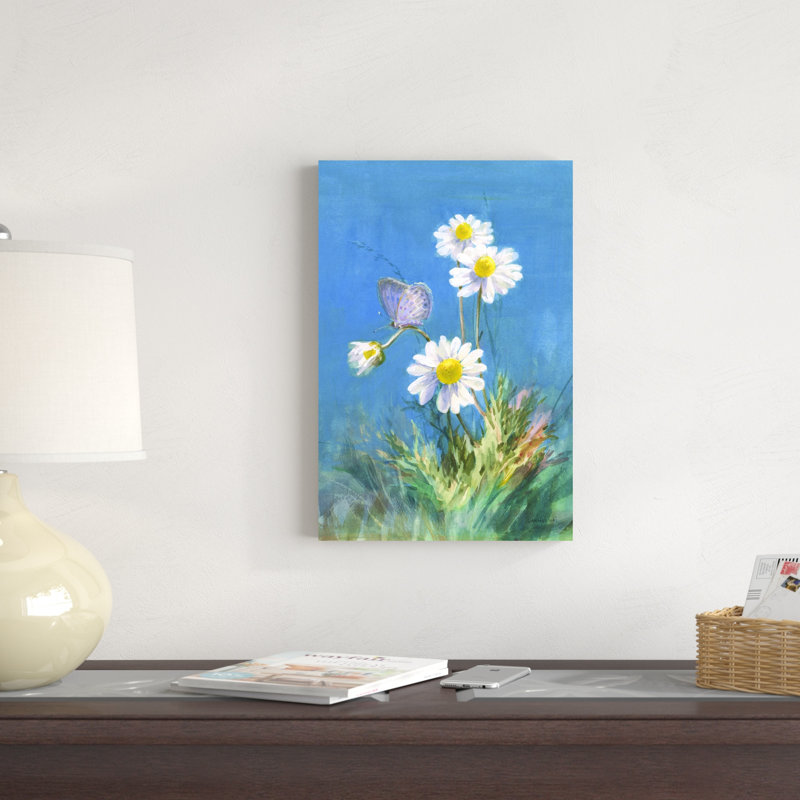 Marguerites blanches, H 12 po x l 18 po x P 1,25 po