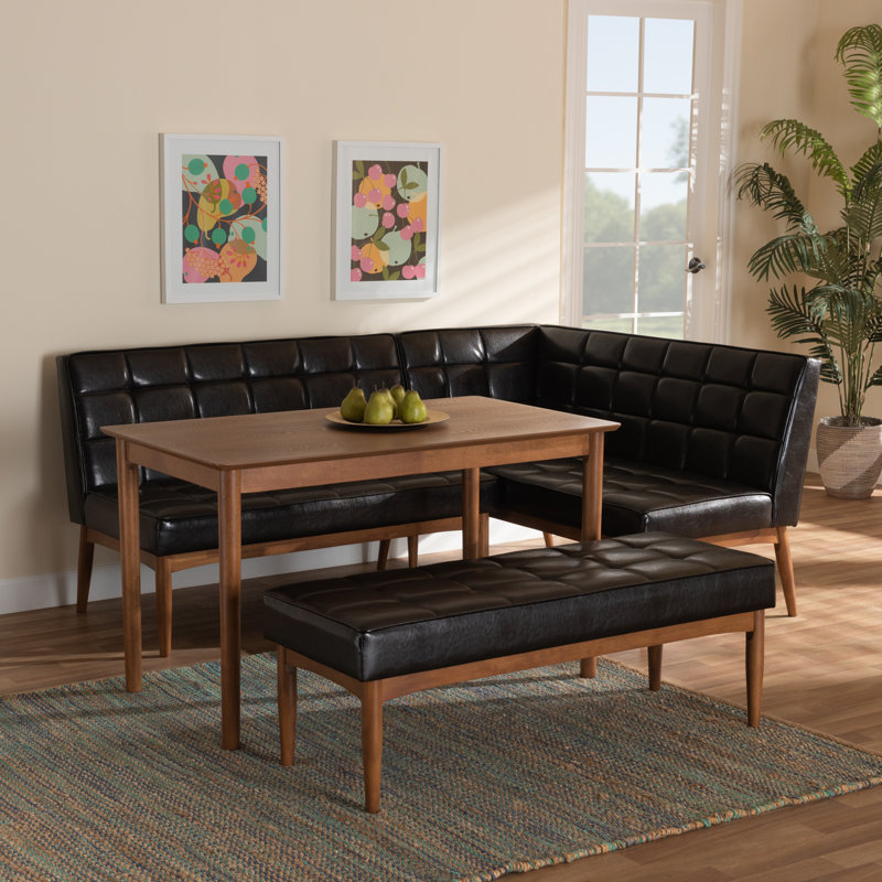 Ensemble repas pour 5 personnes Fye, Marron foncé