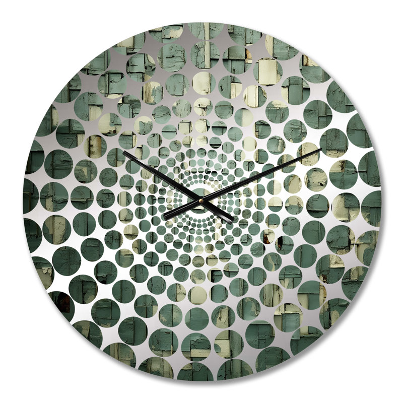 Herkimer - Horloge murale peinture abstraite, Petit
