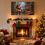 Ensemble de 3 impressions sur toile de Noël, père Noël, scène de Noël, arbre de cheminée-637561493