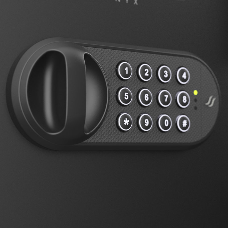 Sanctuary 0.5 Cu. ft. Matte Black Fireproof Digital Safe