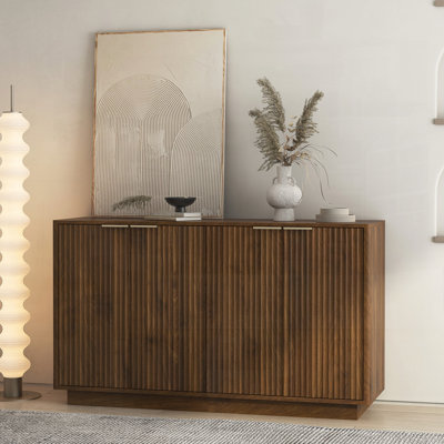 55'' Fluted Sideboard With Adjustable Shelves
