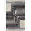 Tapis Mid-Century moderne ivoire / noir Raku Architectural 12 pi x 15 pi-1823040648