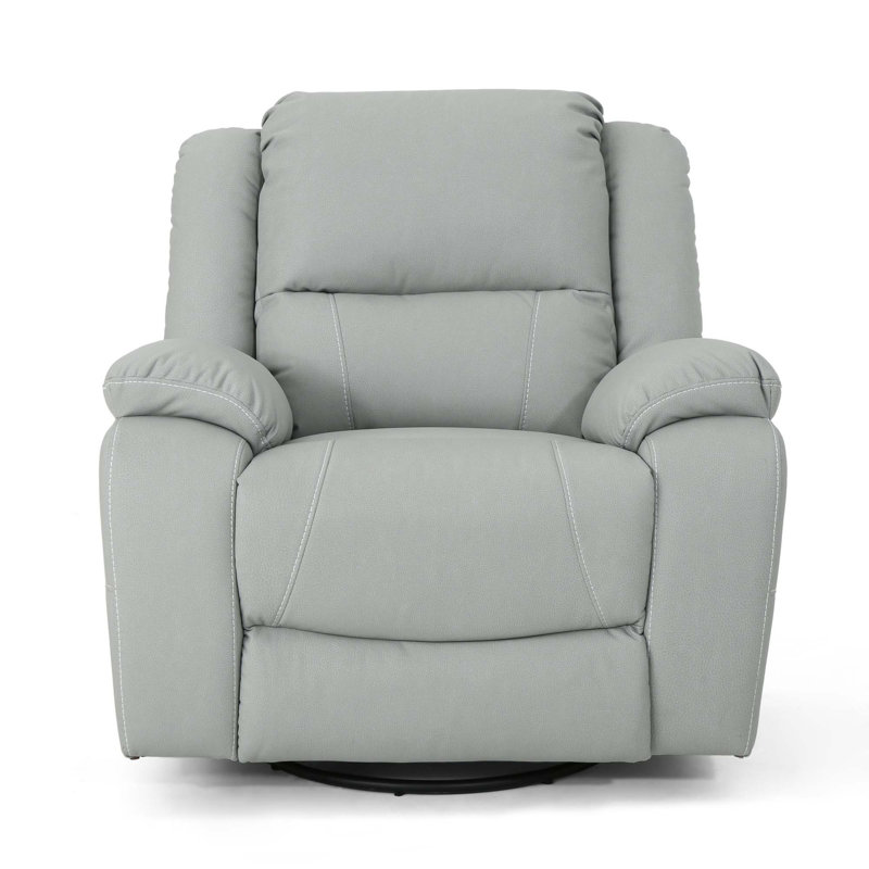 Fauteuil inclinable manuel pivotant de 39 po Anavia, Gris clair