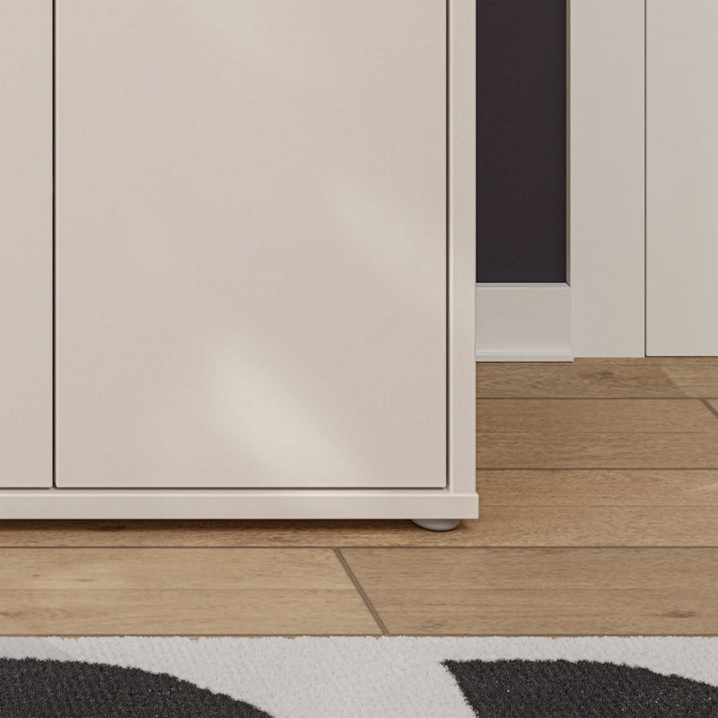 Rylon 12 Pair Shoe Storage Cabinet, Beige