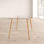 Decatur Glass Top Metal Base Dining Table