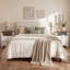Table de chevet 2 tiroirs Modern Farmhouse avec tablette ouverte et plateau en grain de bois-1540813925