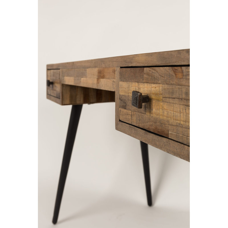 Leo Solid Wood Secretary Desk