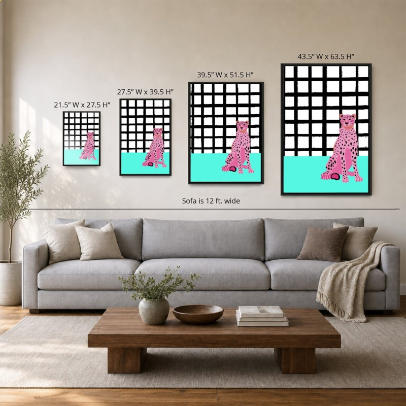 «Pink Leopard» par Elizabeth Medley - Impression sur toile