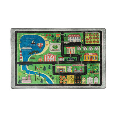 Tapis lavable à la machine 100% polyester 4,6 x 6,2 pieds | Antibactérien, antidérapant, dessous des poils, hauteur des poils: 0,4 pouce | Durable et facile d'entretien, parfait pour le salon, la chambre à coucher et la salle à manger