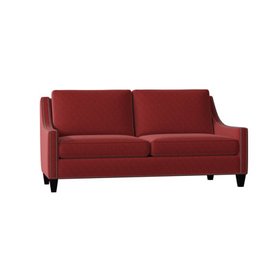 Canapé à accoudoirs carrés en mélange de polyester avec coussins réversibles Aspen