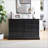 6-Drawer Dresser Chest, Modern Farmhouse Black Wooden Storage (47"W x 31"H) | MDF | Bedroom-1045204895
