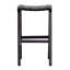 Tabouret de comptoir en cuir Nolhan Valeria