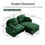 Canapé modulaire en L avec repose-pieds Cloud-664535849