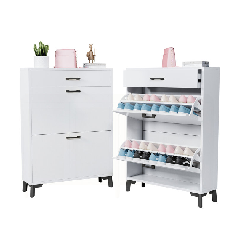 16 Pair Shoe Storage Cabinet