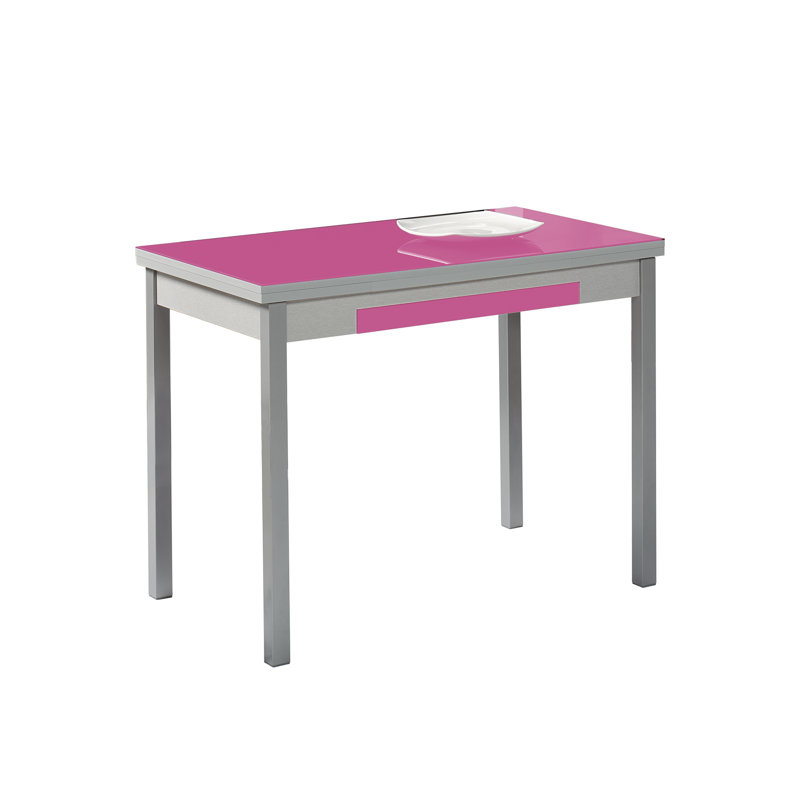 Rakhi Rectangular 140Cm L x 50Cm W Dining Table, Fuchsia