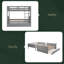 Lit superposé double au-dessus de double avec lit gigogne simple-1305833724