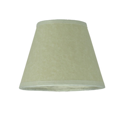 5"W X 4"H Aged Celadon Beige Parchment Shade