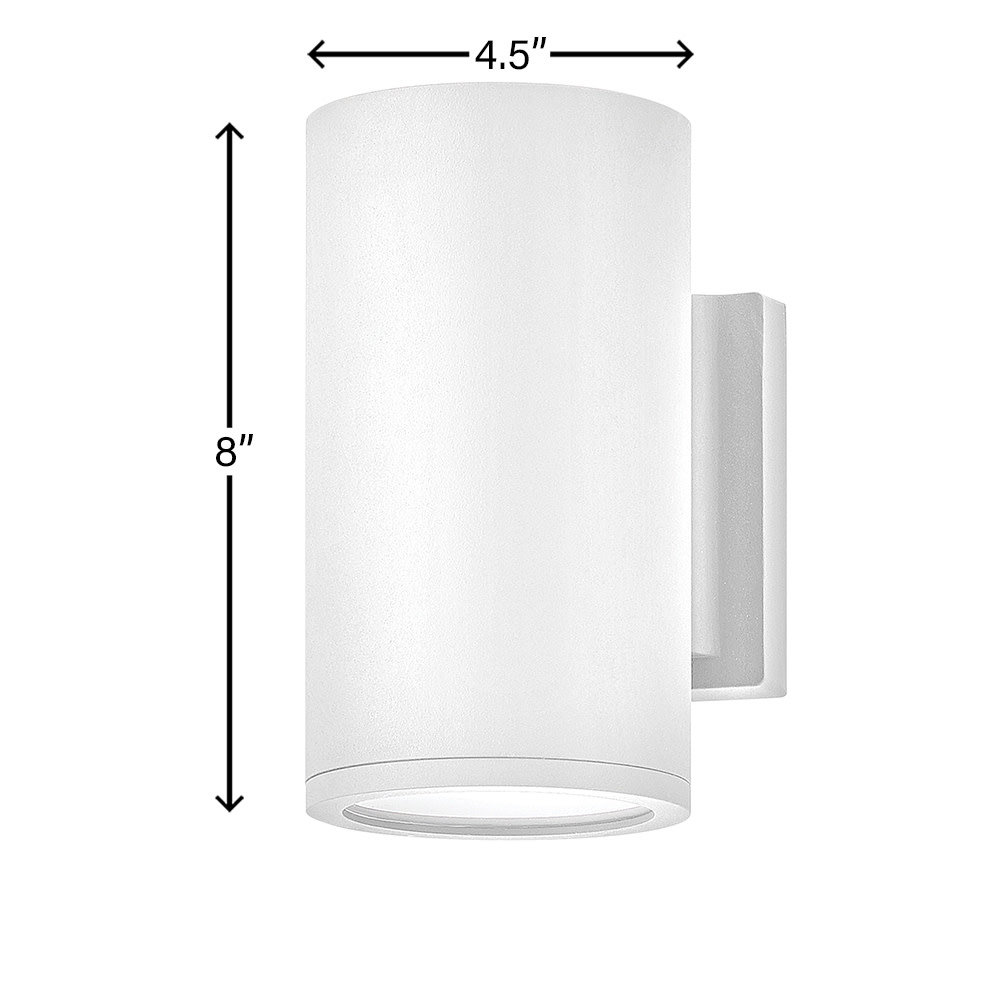 Silo 1-Light Outdoor Armed Sconce, Satin White