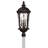 Six Light 34.75-Inch Candle Outdoor Post Mount Lantern (Post Sold Separately)