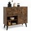 Buffet à crédence 31 "avec rangement et 2 compartiments ouverts brun rustique-133231739