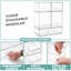 Sorbus Stackable Acrylic Storage Drawers, 5 Pack Clear Plastic Organizer Bins for Baby Bottles, Makeup, Bathroom, Vanity & Kitchen Countertop Organization, Pull-Out Drawer Design for Cabinets & Pantry, Set of 5, Combo-122480502