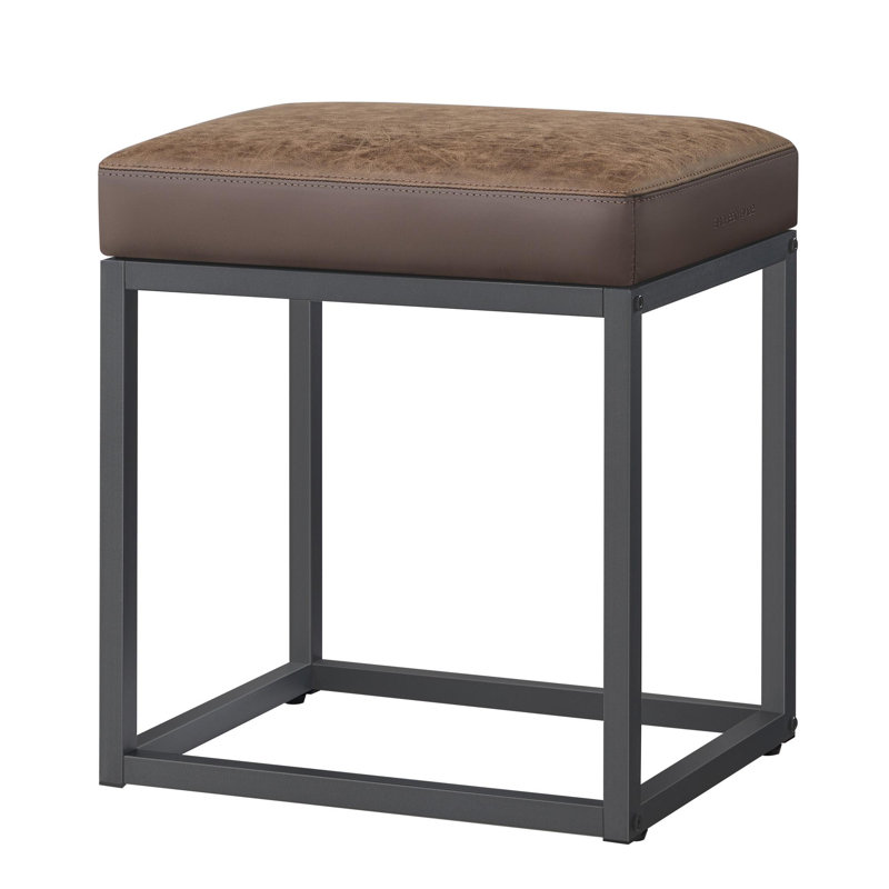 Ottoman Footstool, Walnut Brown