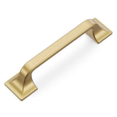 Forge Collection Handle Pull - 3-3/4" Center to Center Cabinet Pull Champagne Bronze - Farmhouse Hardware for Drawers & Cabinets (Set of 1)