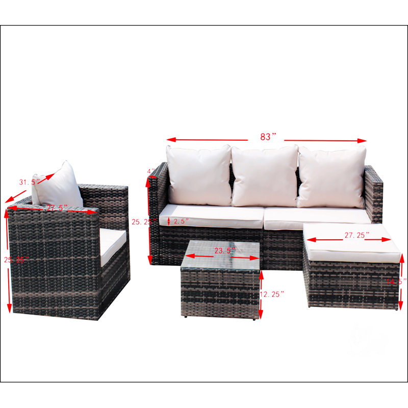 Heavy Duty Umbrella Base Holder For Patio With Rattan Design