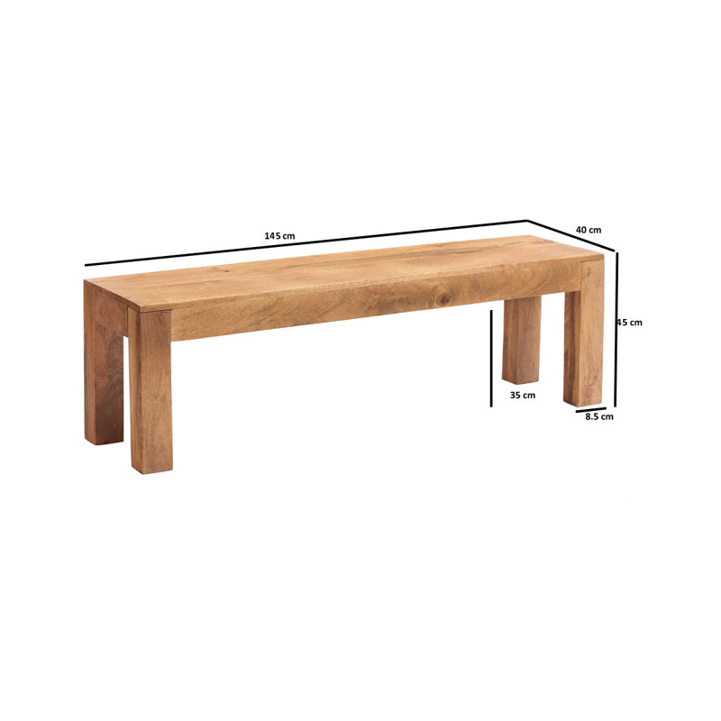 Mulak Solid Wood Bench