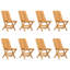 Backadine Solid Wood Patio Folding Chair Folding Chair Set
