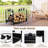Harlson 19'' W Metal Log Rack