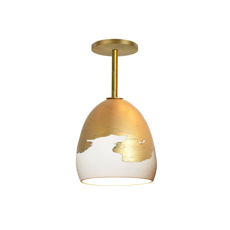 Architect 1 - Light Pendant, White & Brass Ombre, Not UL Listed for Dry Locations, No Bulb Included
