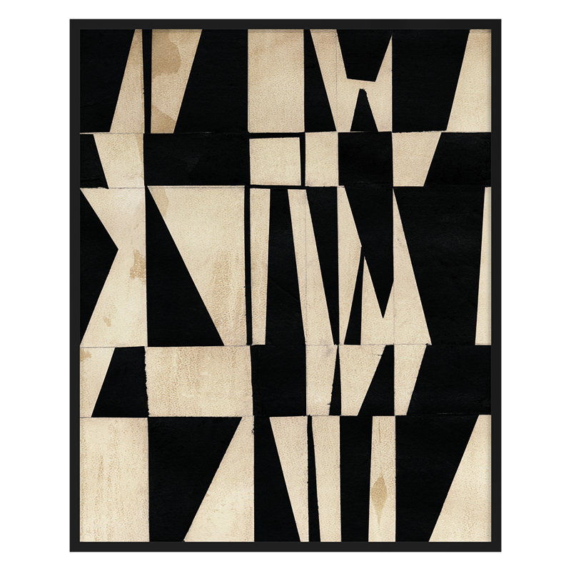 «Cosine 2» par Susan Gillette - impression d'un cadre photo sur papier, Noir, H 30 po x l 24 po x P 2 po