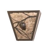 2 - Light Flush Mounted Sconce