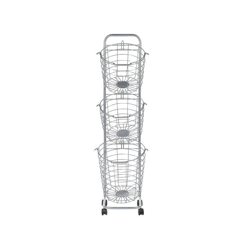 Rebrilliant Ayapal Decorative Basket, Silver