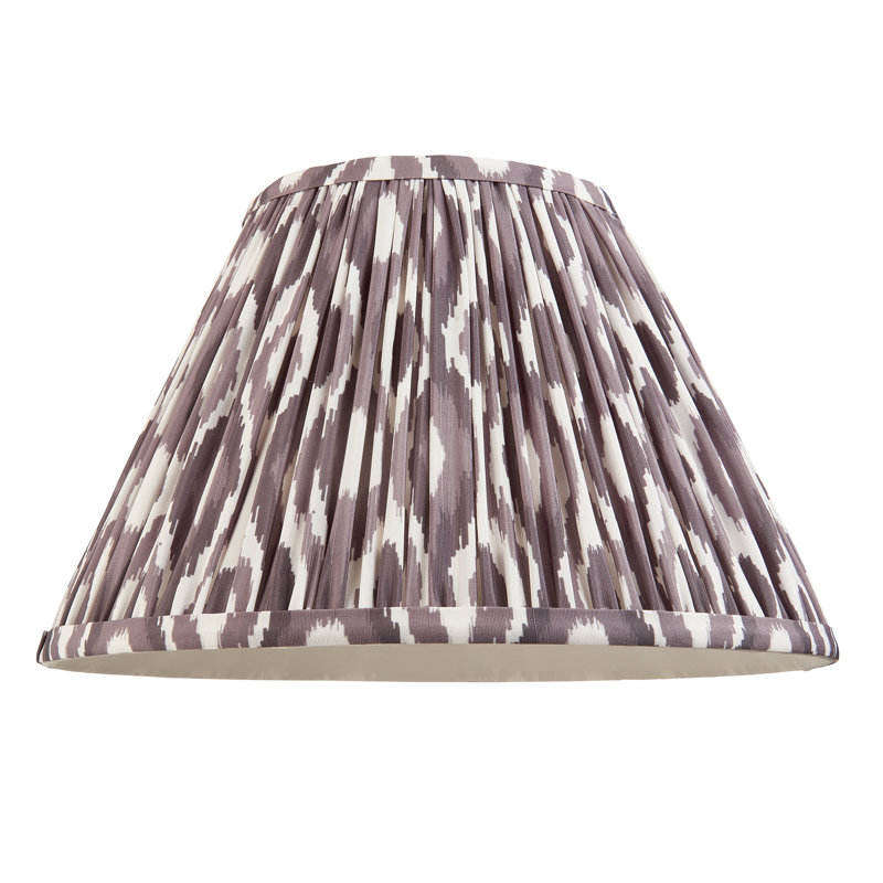 Ikat Lamp Shade, 18cm H x 14cm W x 30cm D, Brown