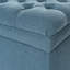 Rangement en tissu bleu avec pieds en bouleau et en construction-215961042