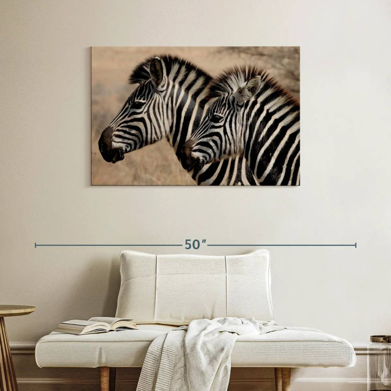 Brampt Zebra Friends, 26'' H x 39'' W