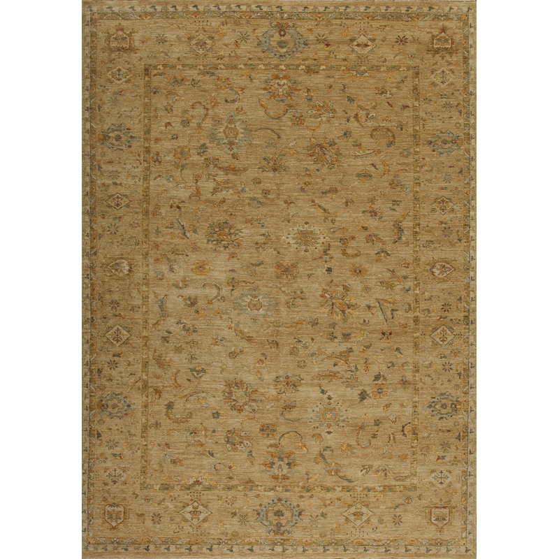 Essence Hand Knotted Wool Area Rug, Rectangle 6' x 9'