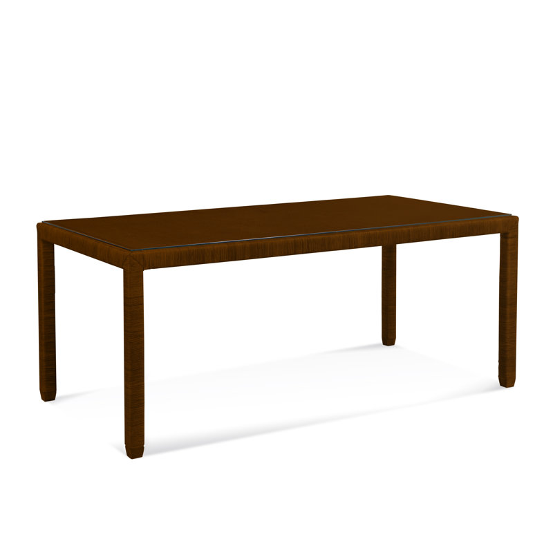 Pine Isle Glass Dining Table, Coffee
