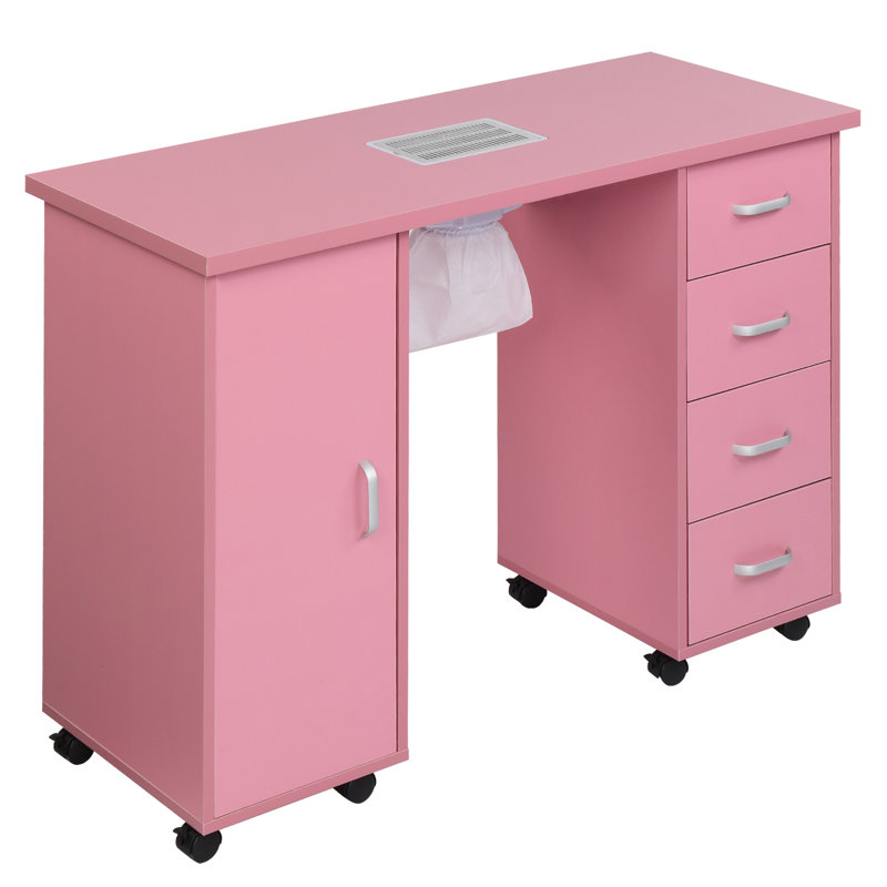 Table de manucure Amberle, Rose
