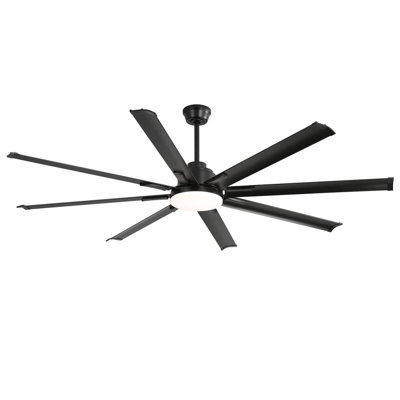 72'' 8 - Blade Modern Ceiling Fan with Remote Control and Light Kit
