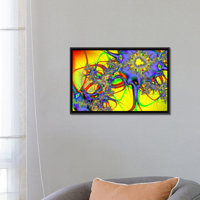 Sunflower Graphic Art on Wrapped Canvas