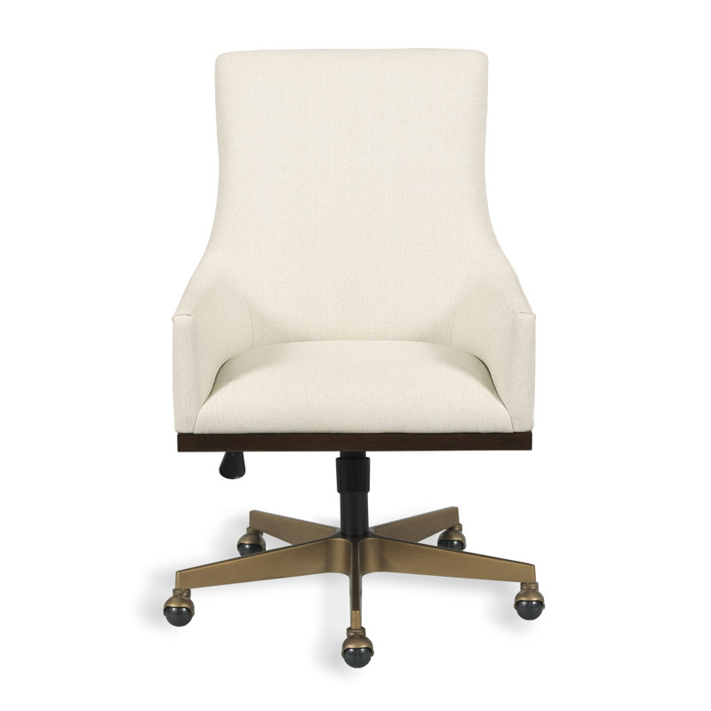 Dinah Desk Chair, Vinyl Ecosense Vanilla