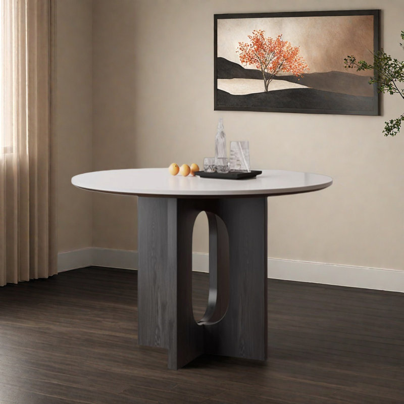 Table ronde Modern Modern White